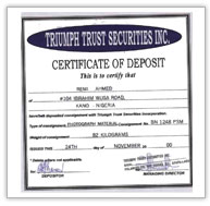 Fake-DepositCertificate