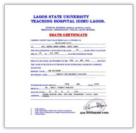 Fake Death Certificate