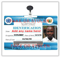 Fake Diplomat ID