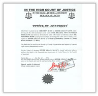 Fake power attorney